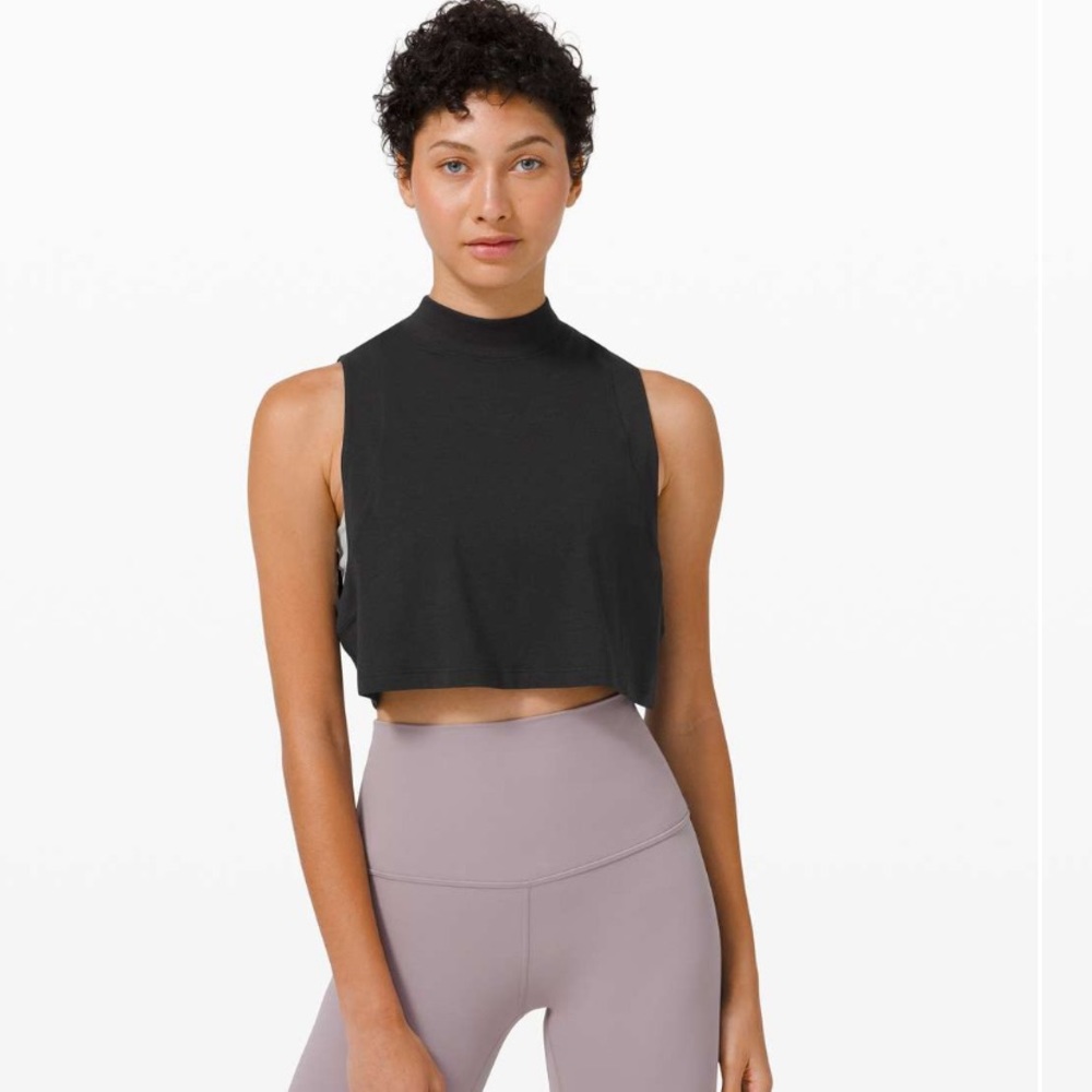 Lululemon all yours mock neck crop tank
